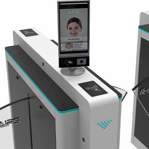 coating series flap barrier turnstile face recognition