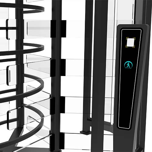 LX series full height double turnstile qr code