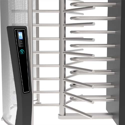 XW series full height turnstile palm print