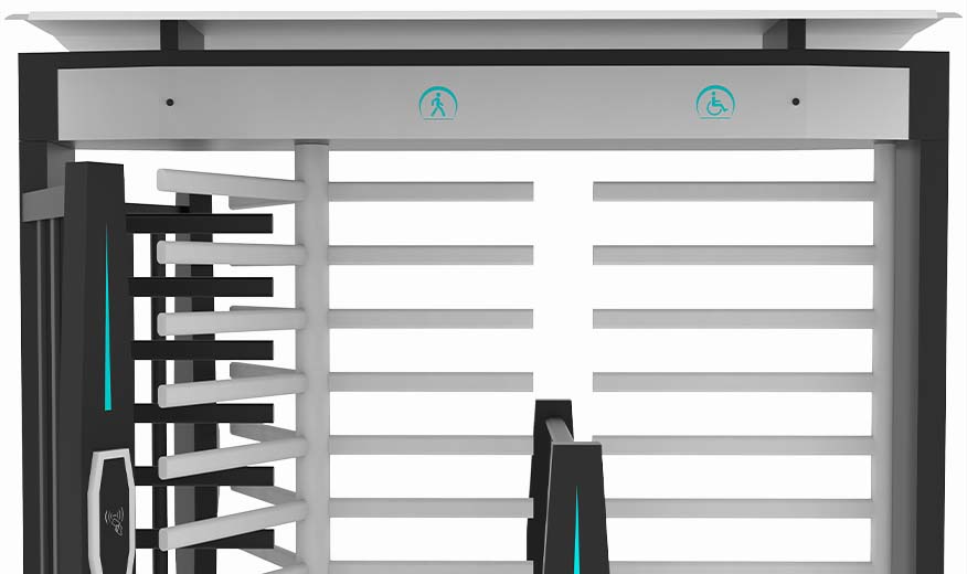 lx series full height handicap turnstile indicator