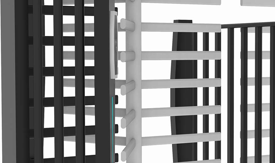 lx series full height handicap turnstile rod