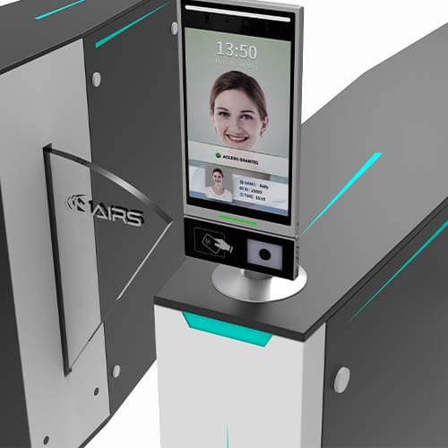 meteor series flap barrier turnstile face recognition