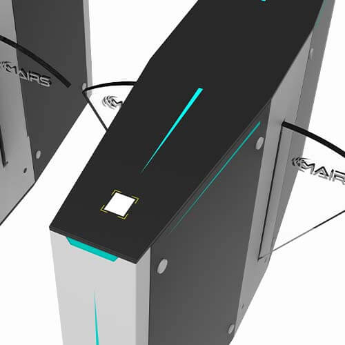 meteor series flap barrier turnstile qr code