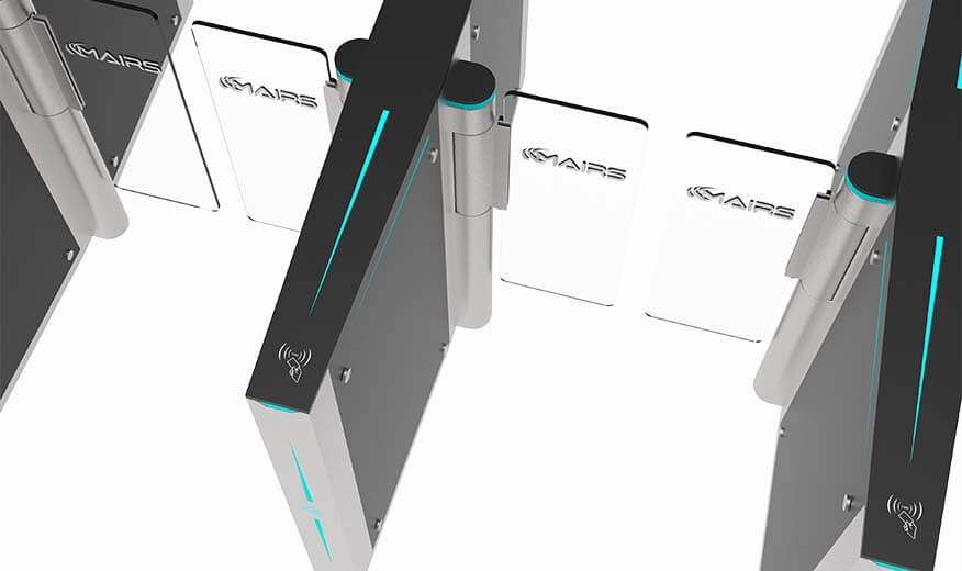 meteor series speed gate turnstile swipe panel