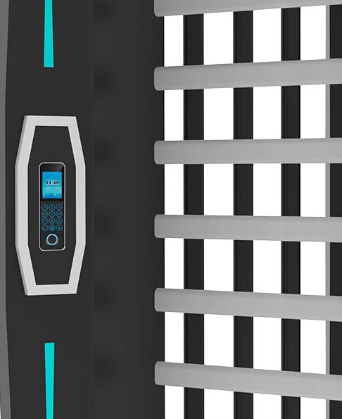 meteor series turnstile gate fingerprint