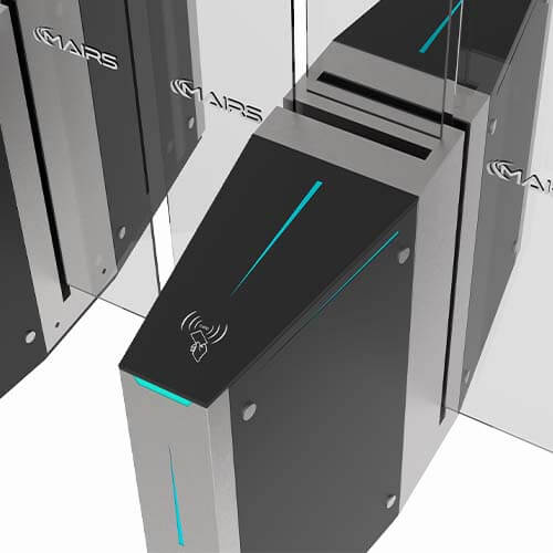 meteor sliding turnstile card reader