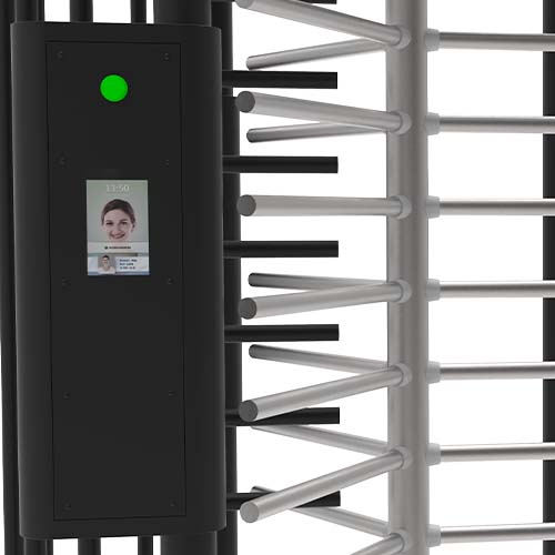 pt series full height double turnstile face recognition