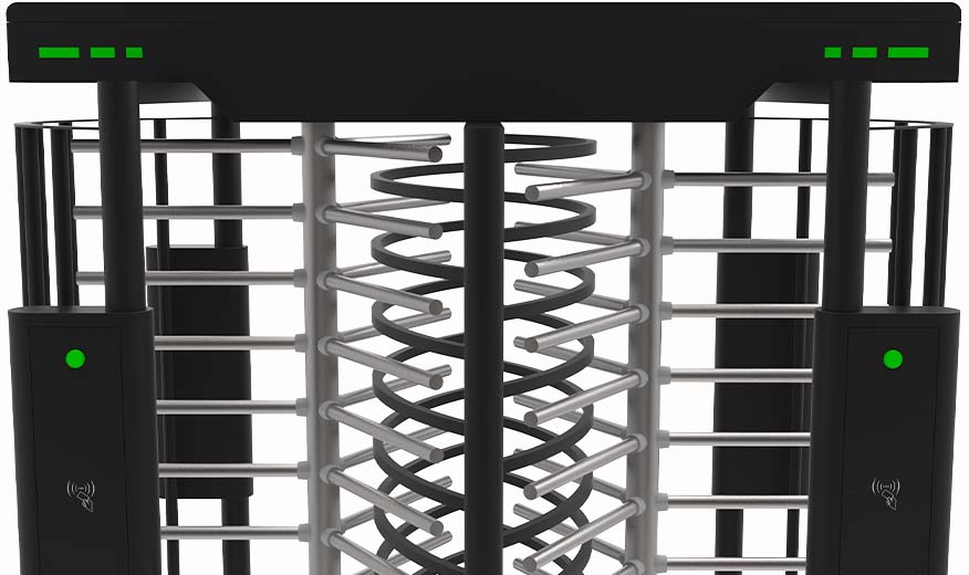 pt series full height double turnstile indicator