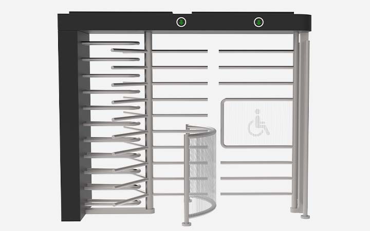 xw series full height handicap turnstile