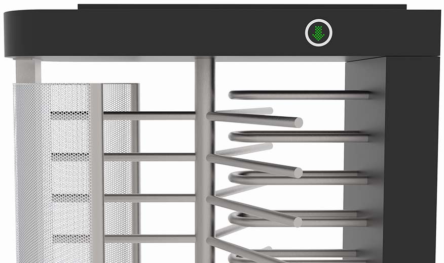 xw series full height turnstile indicator