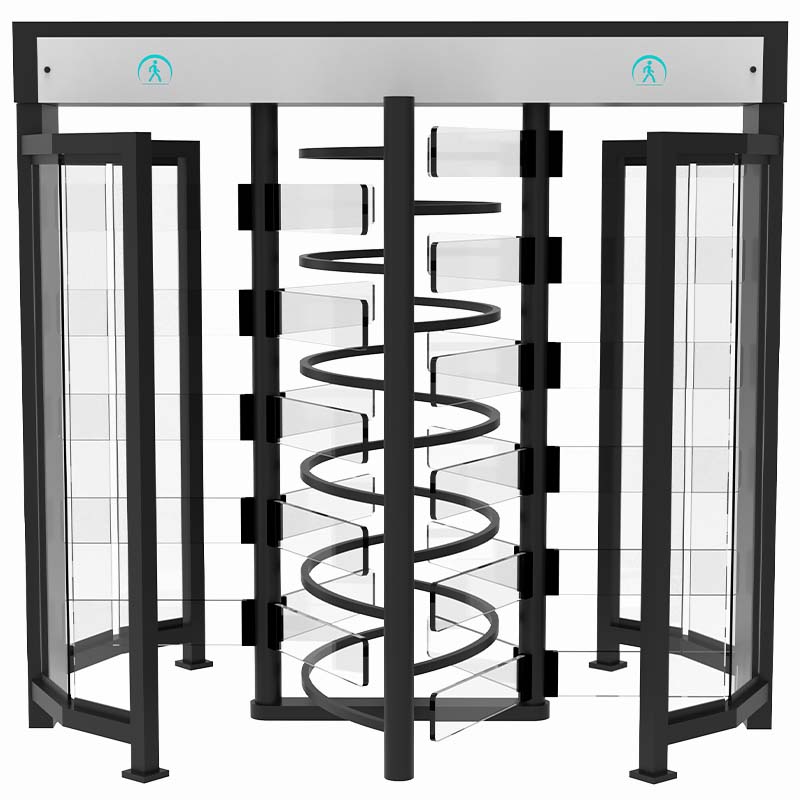 full height glass turnstile