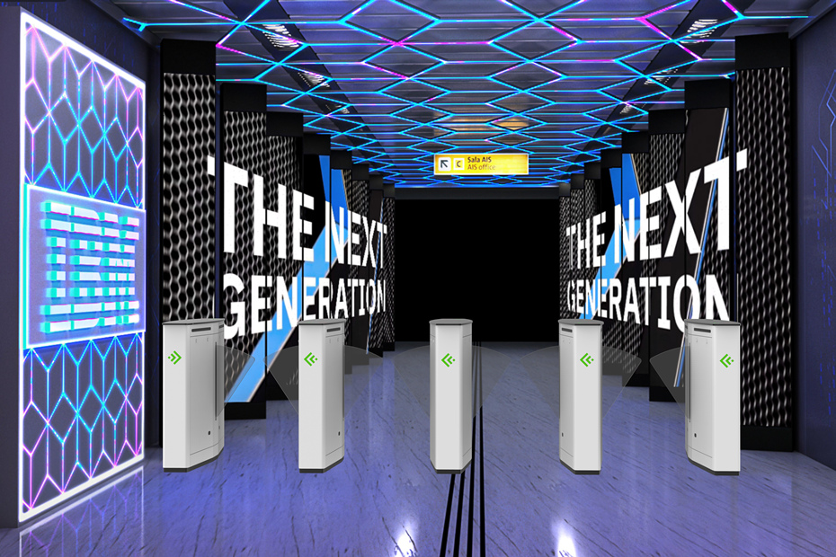 theme park turnstiles