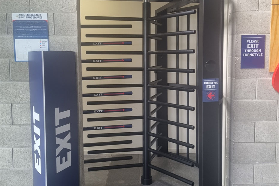 full height turnstiles