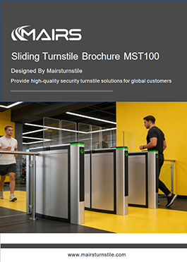 sliding turnstile MST100 brochure cover