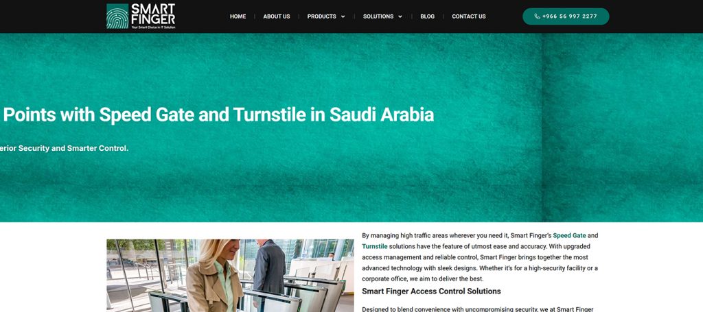 Turnstile supplier in Saudi Arabia, biometric face recognition turnstile for Saudi smart city projects