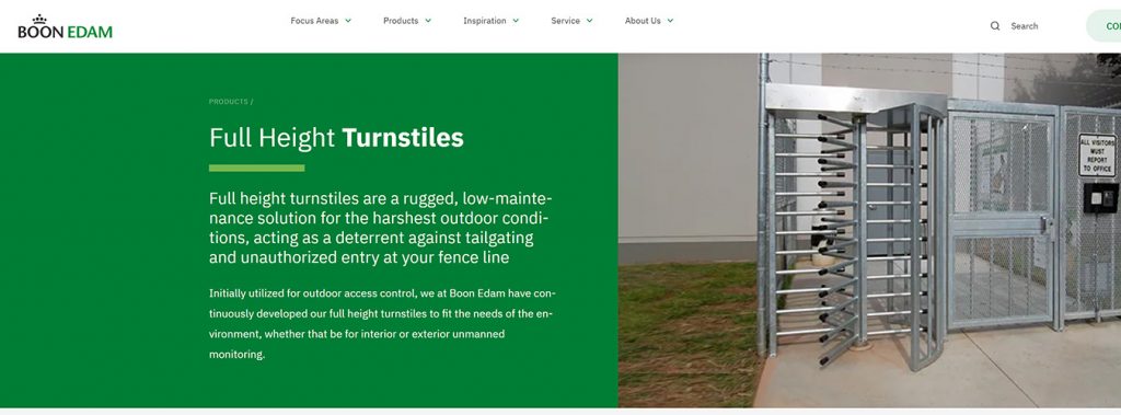 Heavy‑duty anti‑tailgating full‑height turnstile, top turnstile manufacturers for high‑security premises