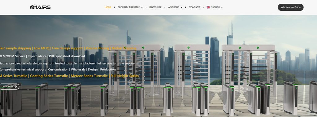 OEM ODM turnstile solutions, reliable turnstile supplier in Malaysia for building access control