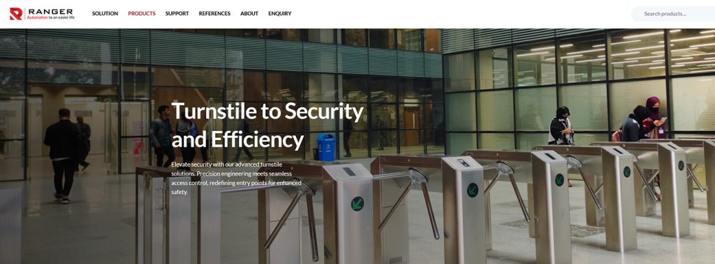 Turnstile supplier in Malaysia, stainless steel pedestrian access control turnstile gate for commercial building